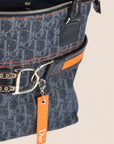 CHRISTIAN DOR FLIGHT DENIM TROTTER TOTE BAG