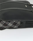 BBERRY Black Label Hand Bag Nylon Black Auth bs