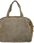 PRD Hand Bag Suede Beige Auth bs
