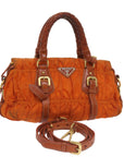 PRD Hand Bag Nylon way Orange Auth bs