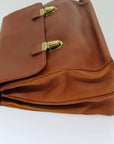 PRD Hand Bag Leather Brown Auth bs