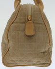 CHRISTIAN DOR Canage Hand Bag Nylon Beige Auth bs