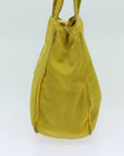 PRD Hand Bag Nylon Yellow Auth bs