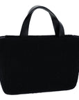PRD Hand Bag Wool Black Auth bs