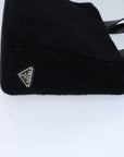 PRD Hand Bag Wool Black Auth bs