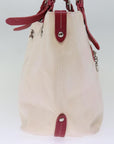 BBERRY Blue Label Tote Bag Canvas Beige Auth bs
