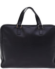 PRD Hand Bag Safiano leather Black Auth bs