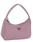 PRD Hand Bag Nylon Pink Auth bs