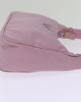 PRD Hand Bag Nylon Pink Auth bs