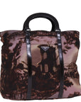 PRD Hand Bag Nylon Brown Auth bs