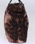 PRD Hand Bag Nylon Brown Auth bs