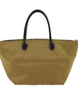 BBERRY Blue Label Tote Bag Nylon Beige Auth bs