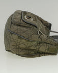 CHRISTIAN DOR Canage Hand Bag Nylon Gray Auth bs
