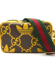 GCCI adidas Shoulder Bag Shoulder Bag Leather Pig S Mens Brown / Yellow