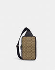Sullivan Pack In Blocked Signature Canvas (Gunmetal/Khaki/Charcoal)