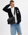 Hitch Messenger Bag In Signature Canvas (Charcoal)