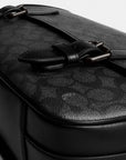 Hitch Messenger Bag In Signature Canvas (Charcoal)