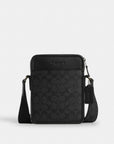 Sullivan Crossbody Bag In Signature Canvas (Gunmetal/Charcoal/Black)