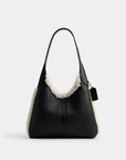 Brooklyn Shoulder Bag 28 In Shearling (Brass/Black Natural)