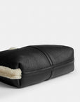 Brooklyn Shoulder Bag 28 In Shearling (Brass/Black Natural)