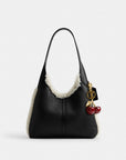 Brooklyn Shoulder Bag 28 In Shearling (Brass/Black Natural)