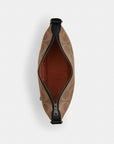 Small Finn Crossbody Bag With Pouch In Maxi Signature Canvas (Gunmetal/Tan/Black)