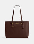 Station Tote Bag (Gold/Sandy Beige)
