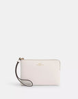 Corner Zip Wristlet (Gold/Chalk)