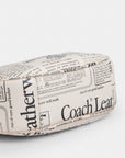 Carmen Mini Crossbody Bag With Newspaper Print (Silver/Chalk Multi)