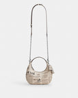 Carmen Mini Crossbody Bag With Newspaper Print (Silver/Chalk Multi)