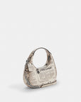Carmen Mini Crossbody Bag With Newspaper Print (Silver/Chalk Multi)