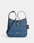 Hadley Convertible Crossbody Bag In Signature Denim (Gold/Indigo)