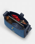 Hadley Convertible Crossbody Bag In Signature Denim (Gold/Indigo)