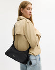 Ella Small Shoulder Bag (Gunmetal/Black)