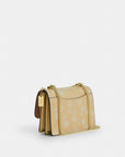 Mini Klare Crossbody Bag With Floral Print (Gold/Washed Yellow)