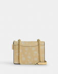Mini Klare Crossbody Bag With Floral Print (Gold/Washed Yellow)