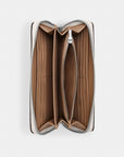 Long Zip Around Wallet (Silver/Chalk)