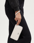Long Zip Around Wallet (Silver/Chalk)