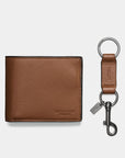 Boxed 3-In-1 Wallet Gift Set (Dark Saddle)