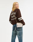 Mini Klare Crossbody Bag In Signature Canvas (Gold/Sand/Chalk)