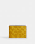 Compact Billfold Wallet In Signature Canvas (Canary)
