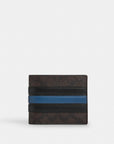 3-In-1 Wallet In Signature Canvas With Varsity Stripe (Walnut Multi)