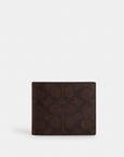 3-In-1 Wallet In Signature Canvas (Mahogany Multi)