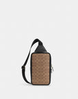 Sullivan Pack In Signature Canvas (Gunmetal/Tan/Black)