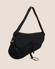 CHRISTIAN DOR BLACK MESH SADDLE BAG