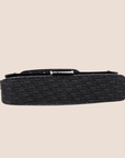 CHRISTIAN DOR BLACK OBLIQUE CANVAS STREET CHIC SHOULDER BAG