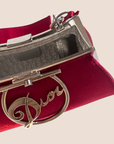 CHRISTIAN DOR s RED VELVET DIVA BAG