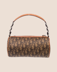 CHRISTIAN DOR BROWN ROMANTIQUE TROTTER BARREL BAG