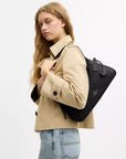 Ella Small Shoulder Bag (Gunmetal/Black)