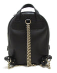 GCCI Backpack Interlocking G Rucksack Backpack Leather Black